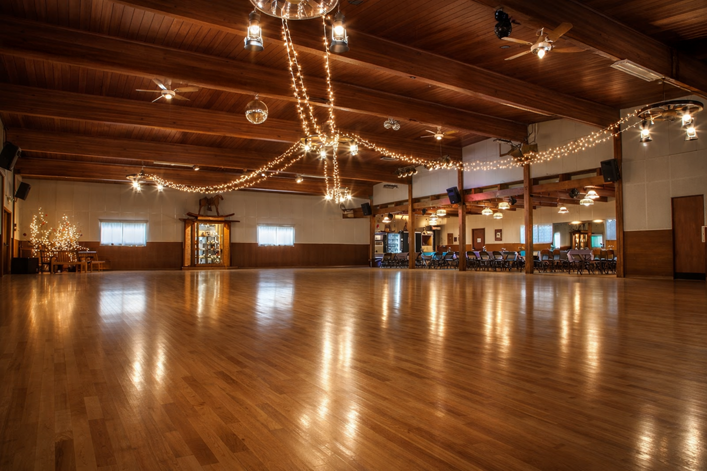 Sixpence Estate event hall interior